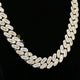 Baguette Diamond Studded Moissanite Chain