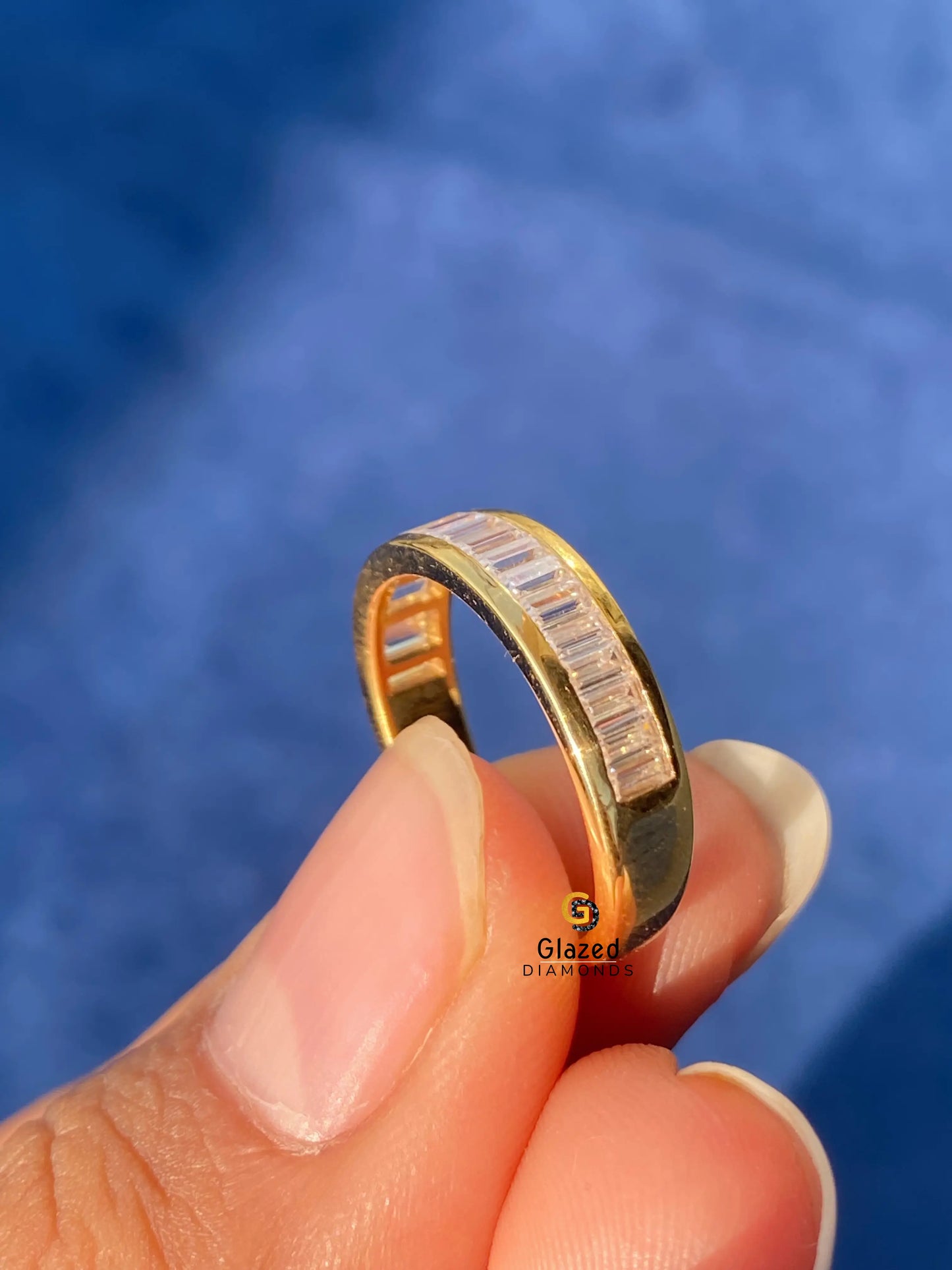Baguette Diamond Wedding Band