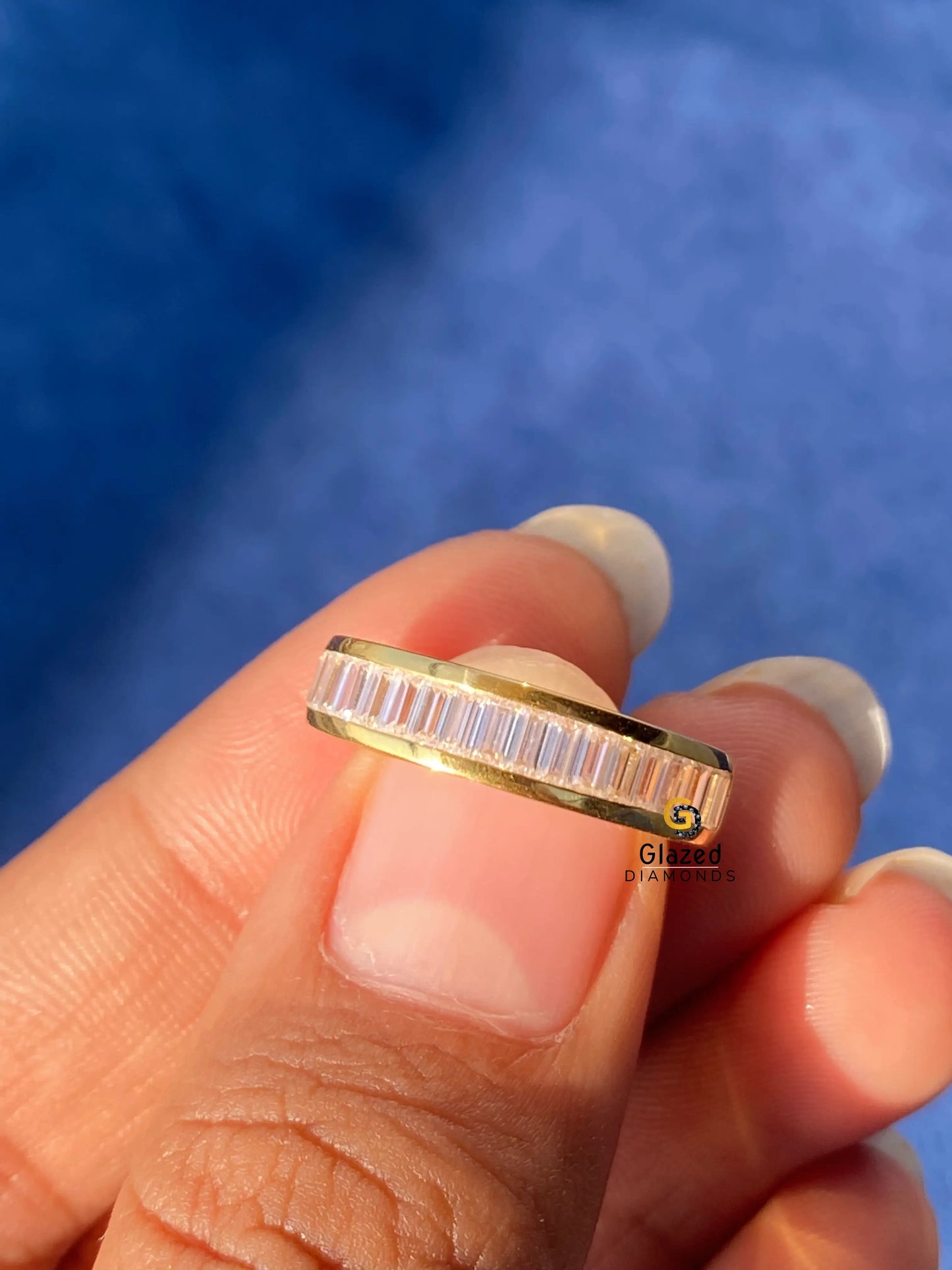 Baguette Diamond Wedding Band For Women