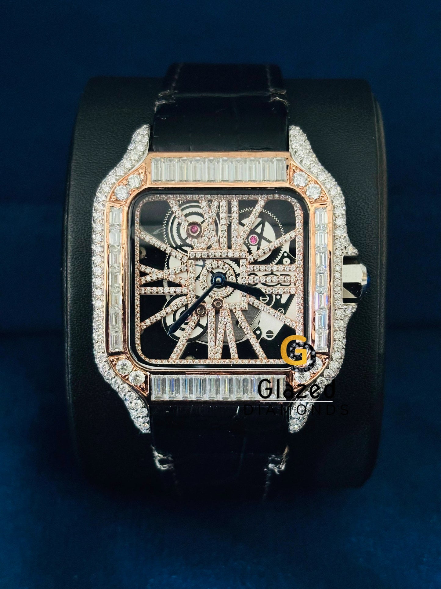 Baguette Moissanite Cartier Hip Hop Watchs