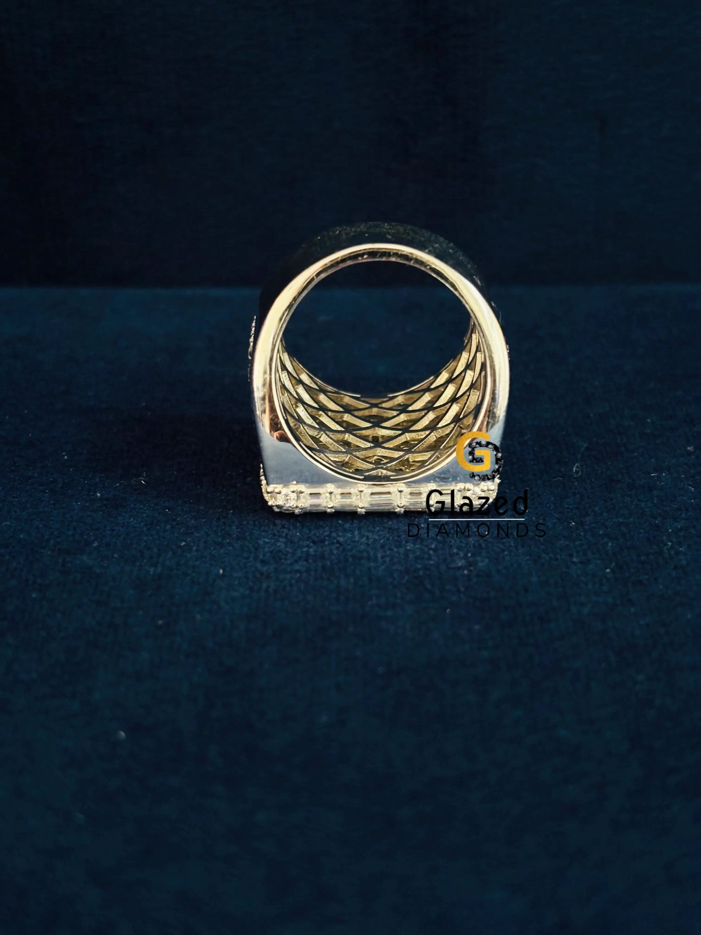 Baguette Moissanite Hip Hop Ring For Men