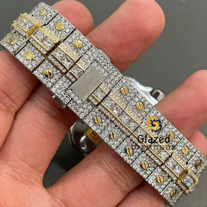 Baguette_ Princess Bezel Dial Moissanite Iced Out Watch