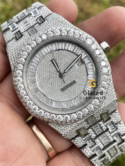 Baguetteand Round VVS Diamond Icy Watch