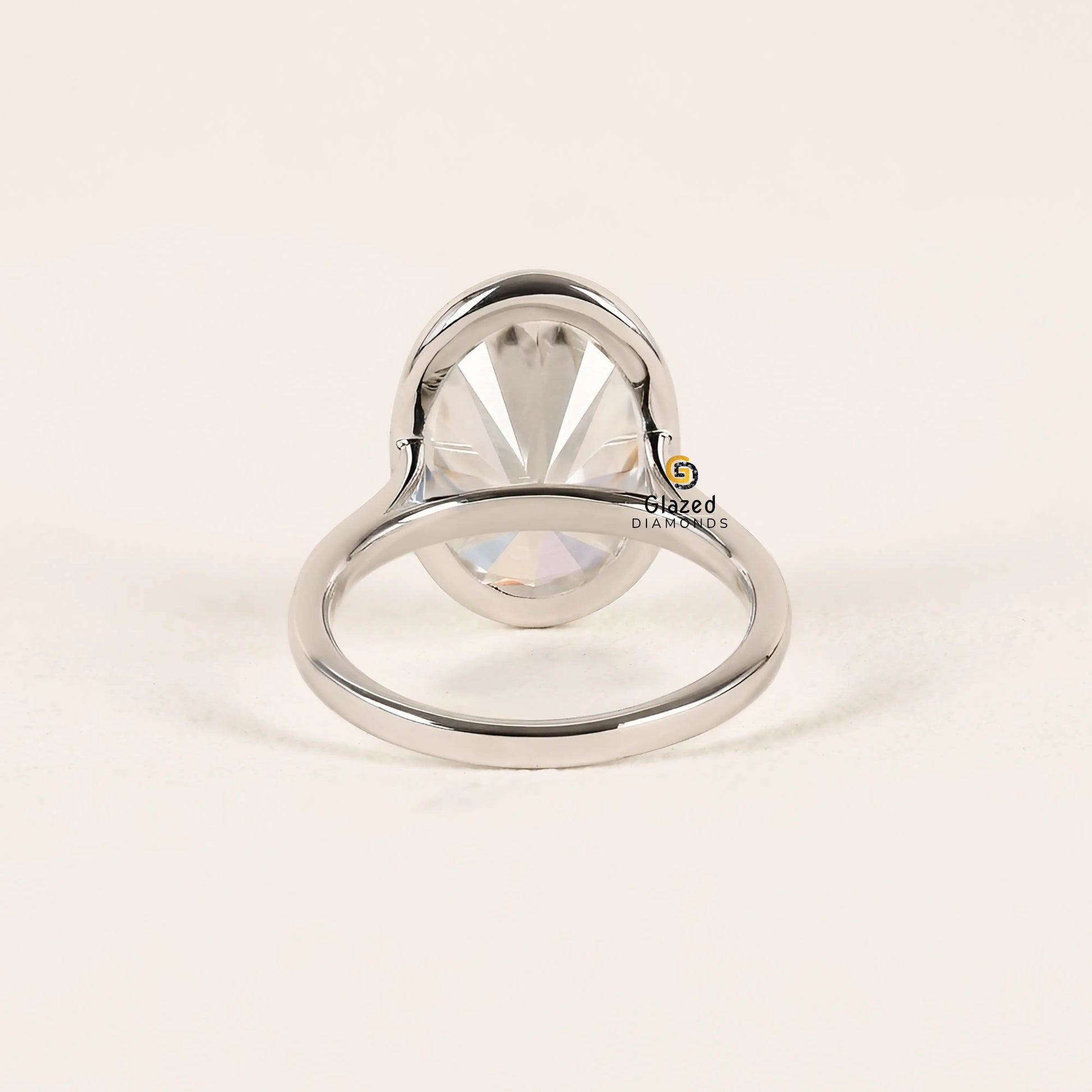 Bezel Set Diamond Engagement Ring For Women