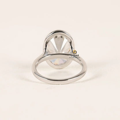 Bezel Set Diamond Engagement Ring For Women