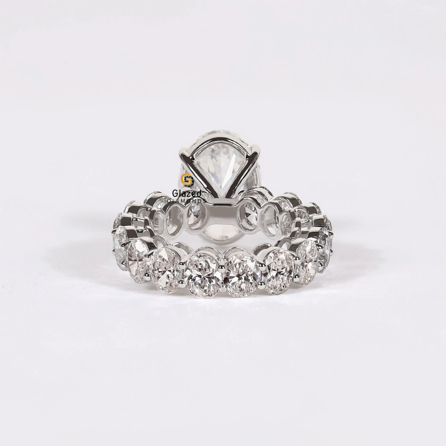 Big Oval Lab Diamond Moissanite Wedding Ring For Women