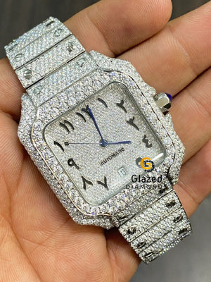 Black_Arabic_Numerial_Moissanite_Diamond_Watch 2