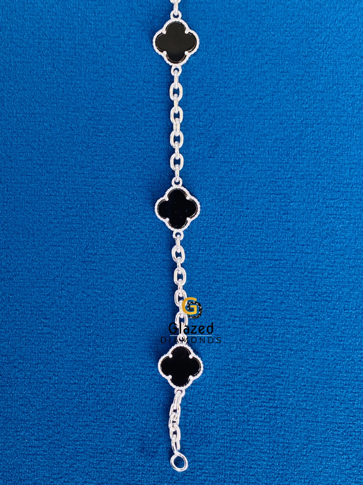 Black Clover Hip Hop Bracelet 925 Silver