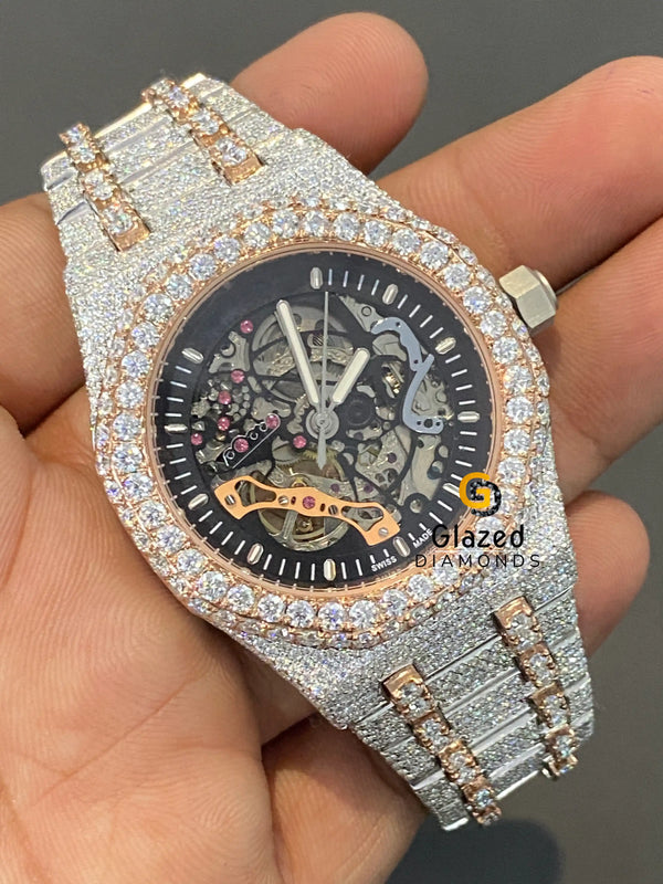 Black Dial Moissanite Watch 2 