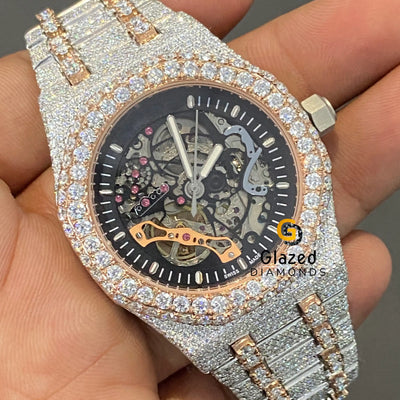 Black Dial Moissanite Watch 2 