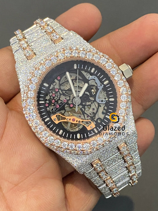 Black Dial Moissanite Watch 2 