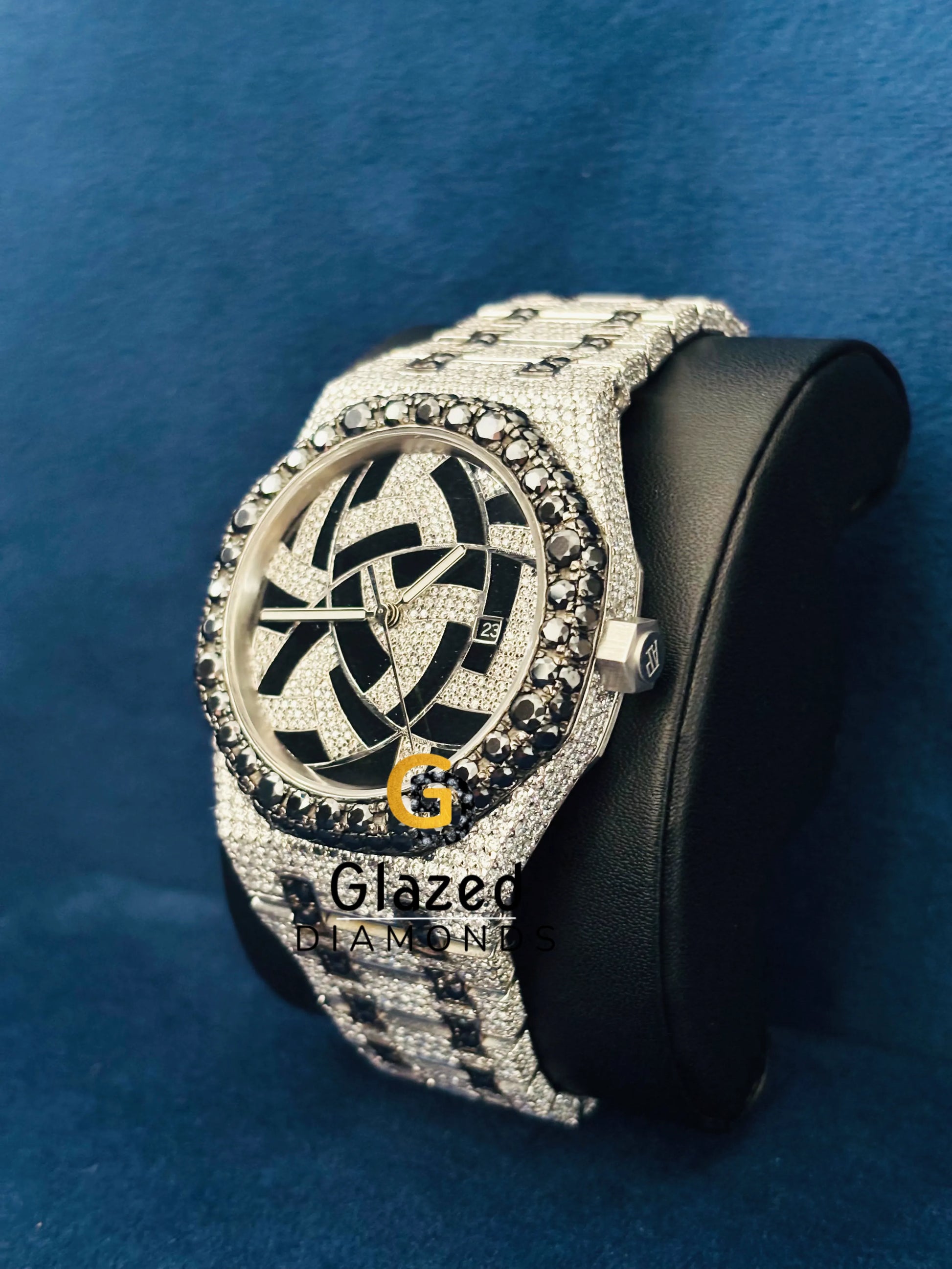 Black Diamond VVS Moissanite Watch