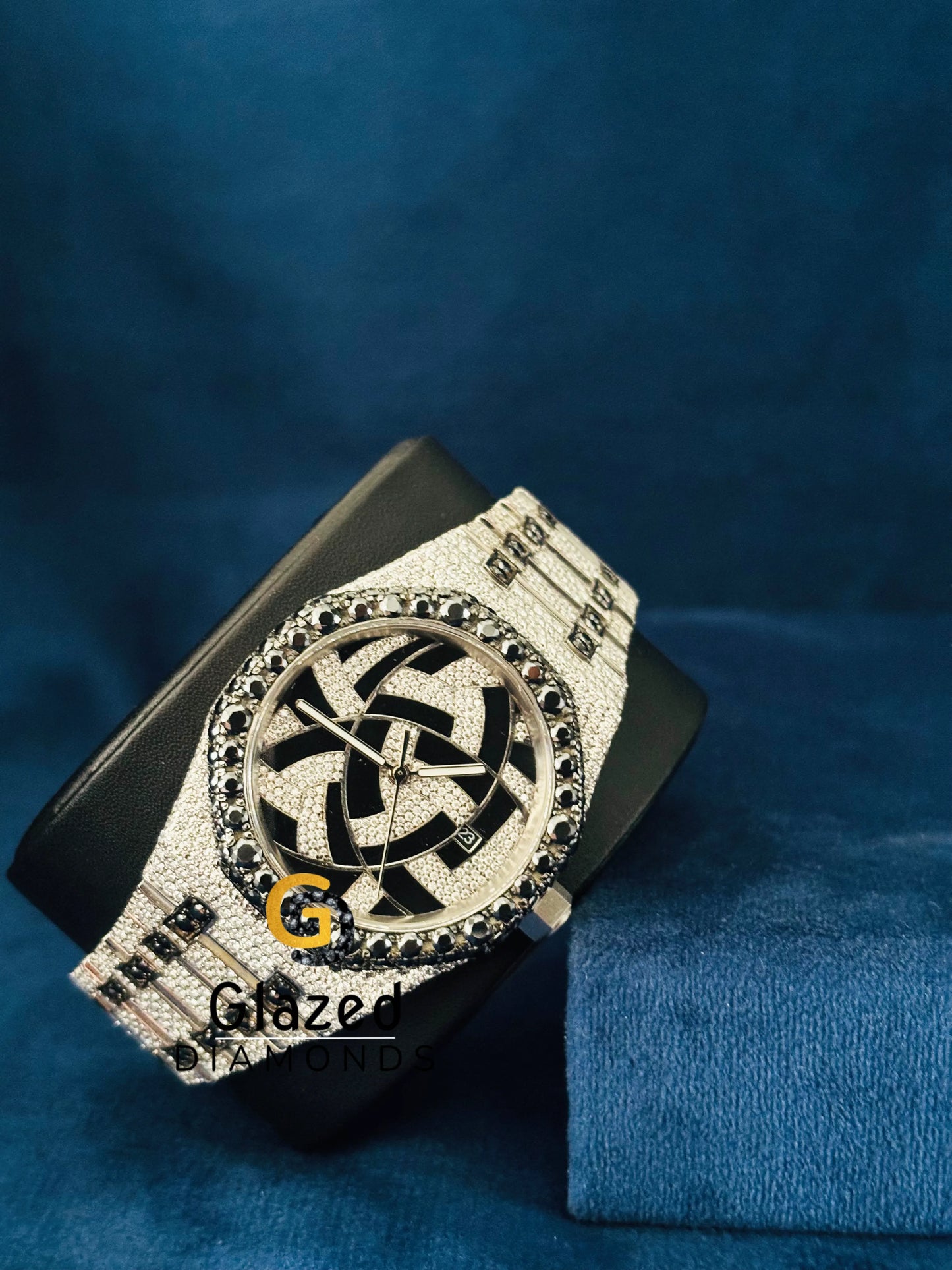 Black Diamond VVS Moissanite Watch for Men