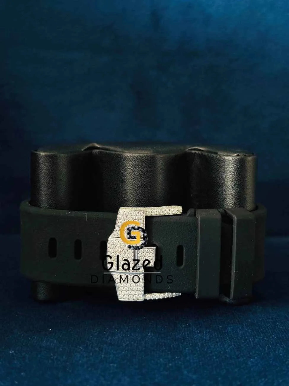 Black Number Multi Face Dial Diamod Studd Hip Hop Moissanite AP Watch 