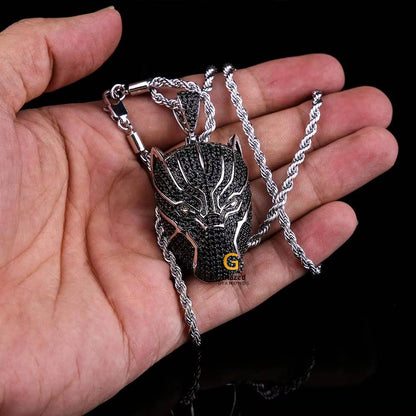 Black Penther Moissanite Pendant