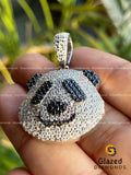 3D Panda Face VVS Black and White Diamond Hip Hop Pendant