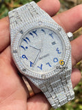 Purchase Blue Arabic Numerals Diamond Hip Hop Watch