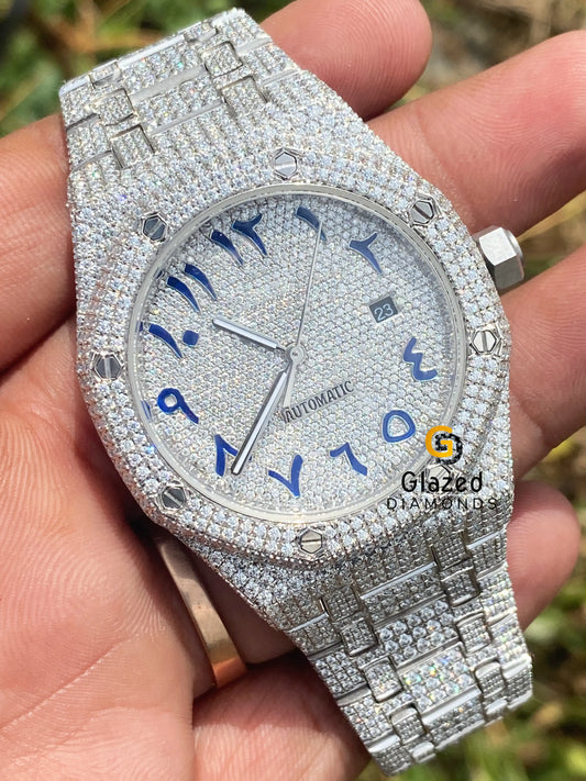 Blue Arabic Dial Watch