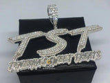 Hip Hop TST Letter name Moissanite Diamond Pendant