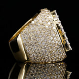 Dollar Sign Fully Iced Out Moissanite Diamond Luxury Hip Hop Ring