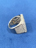 Bust Down Customized Super Square Moissanite Ring