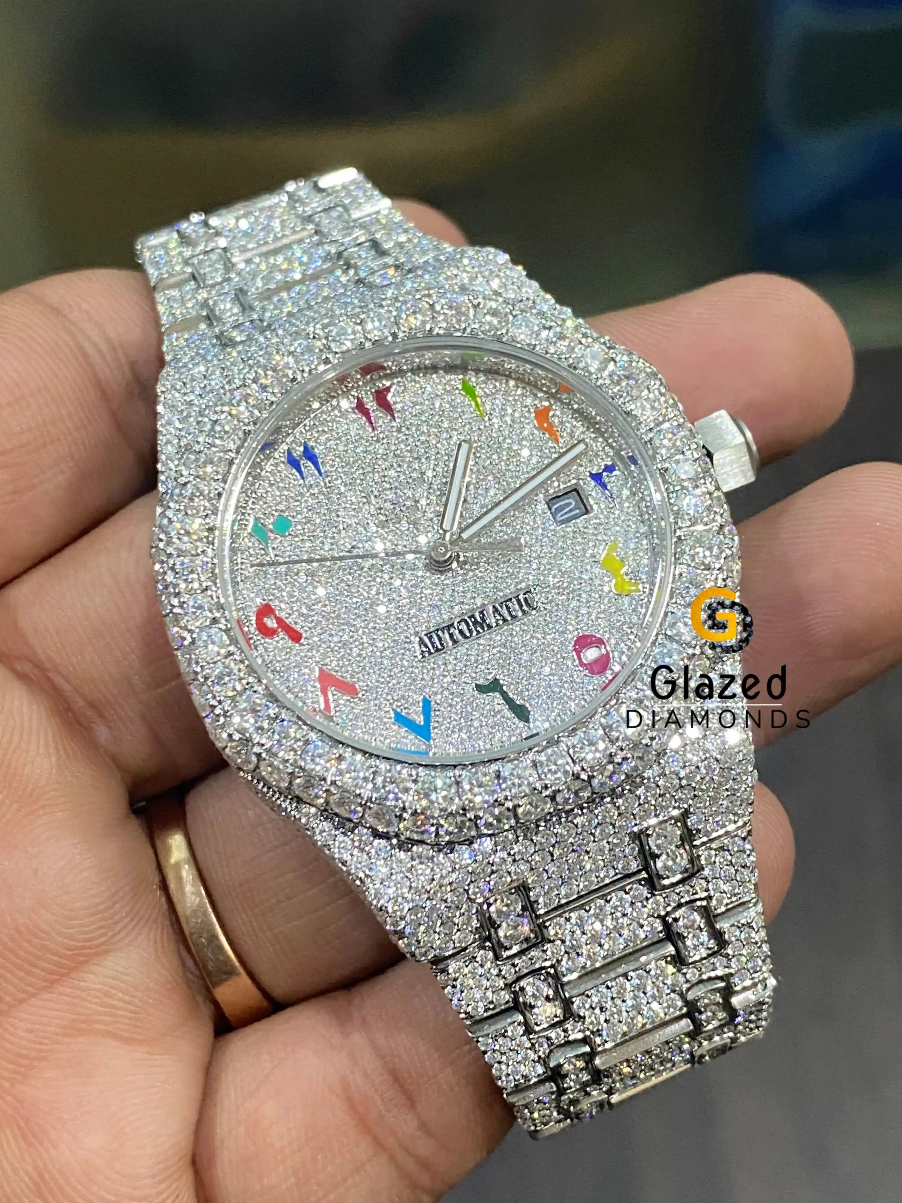 Bust Down Diamond Watch