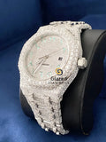 Bust Down Hip Hop Diamond Studded D Colorless Moissanite Watch