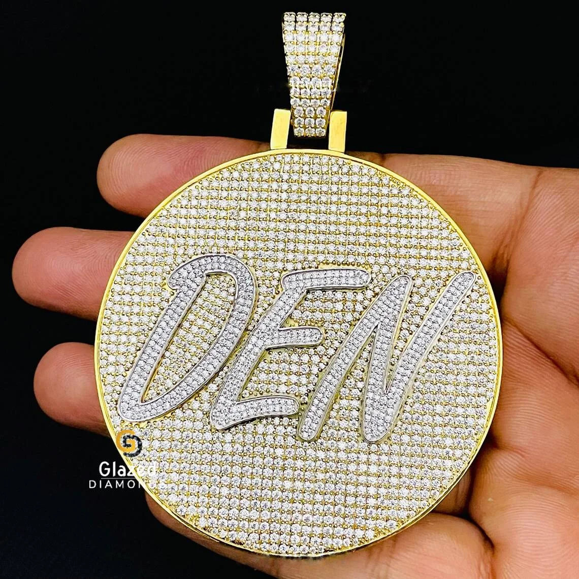 Bust Down Hip Hop Moissanite Pendant