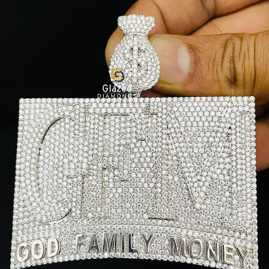 Bust Down Letter Moissanite Pendant