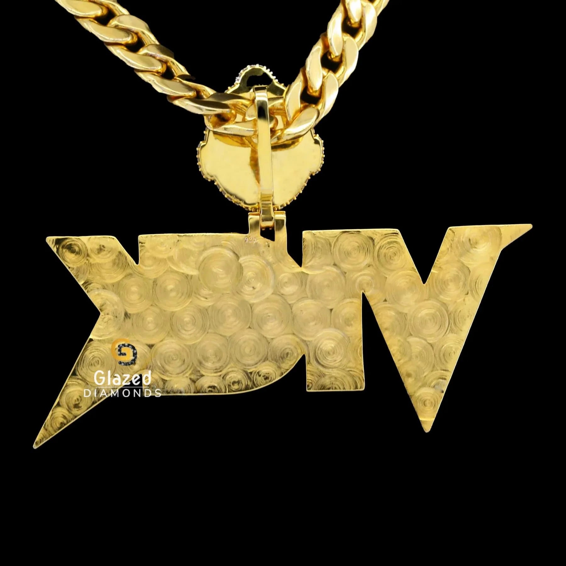 Bust Down Moissanite Pendant Men's
