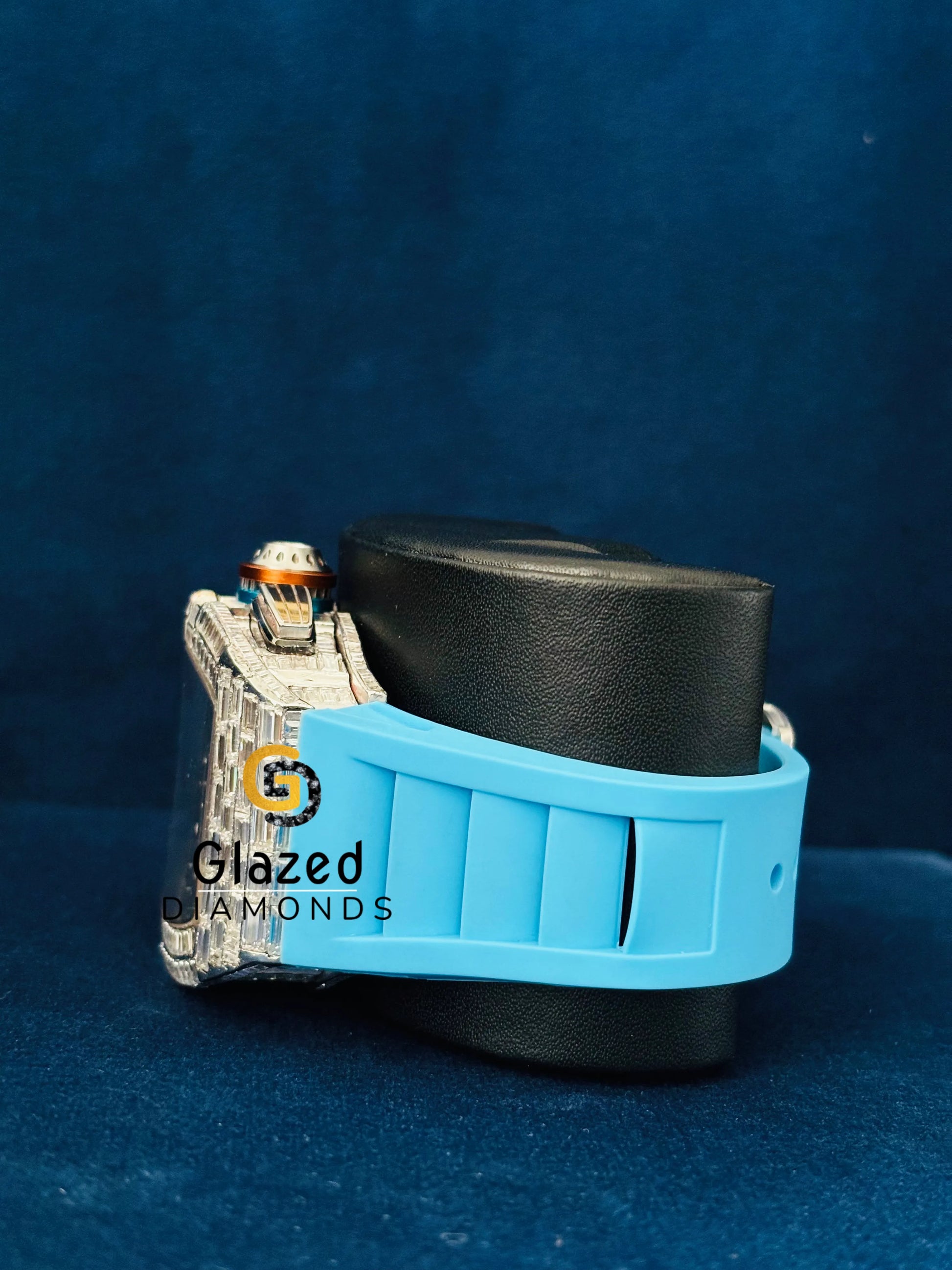 Bust Down Moissanite Studded Iced Out Hip Hop Watch