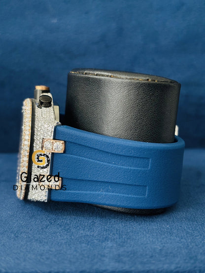 Bust Down Moissanite Watch For Him