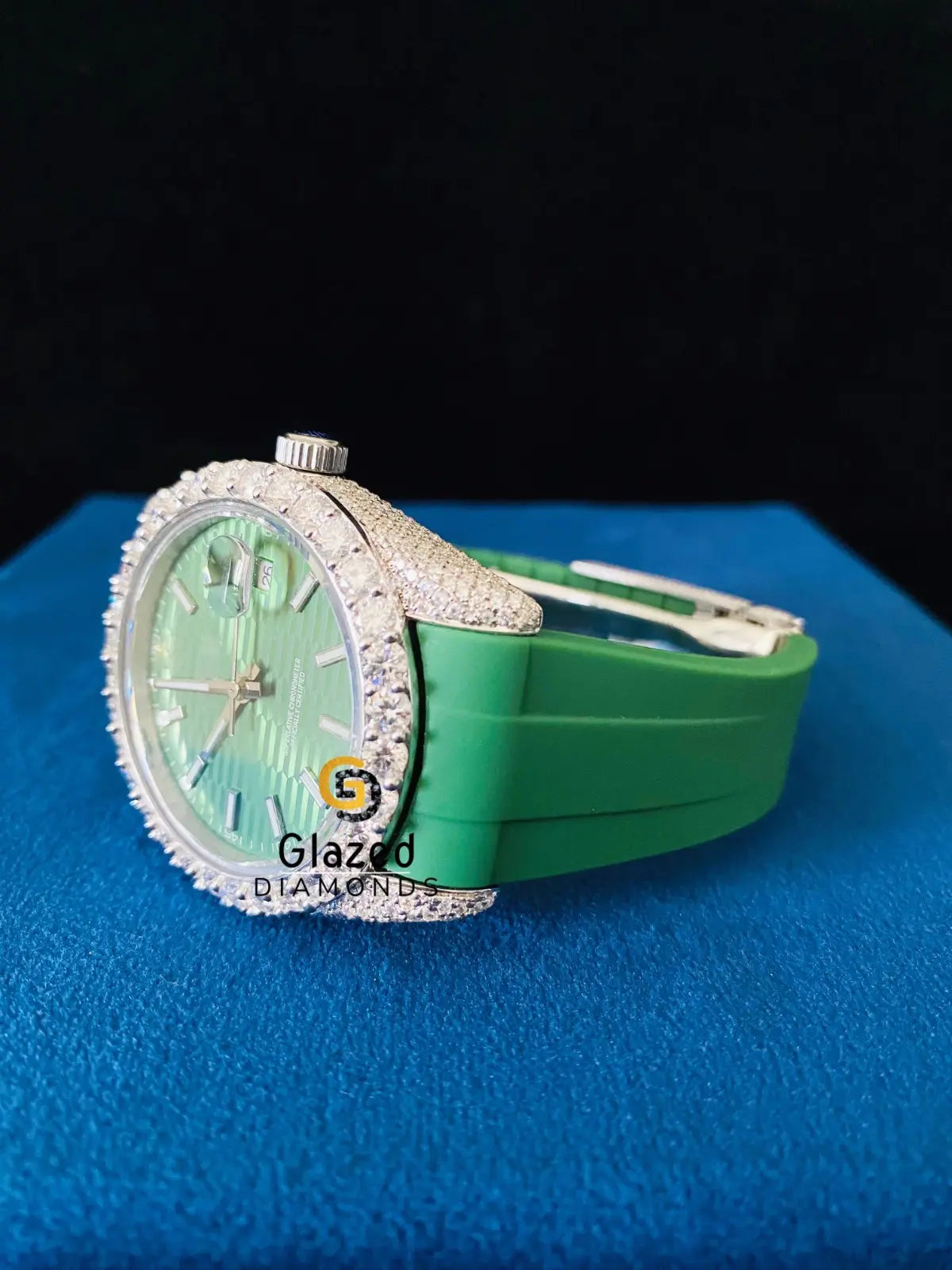 Bust Down Stick Dial Moissanite VVS Watch