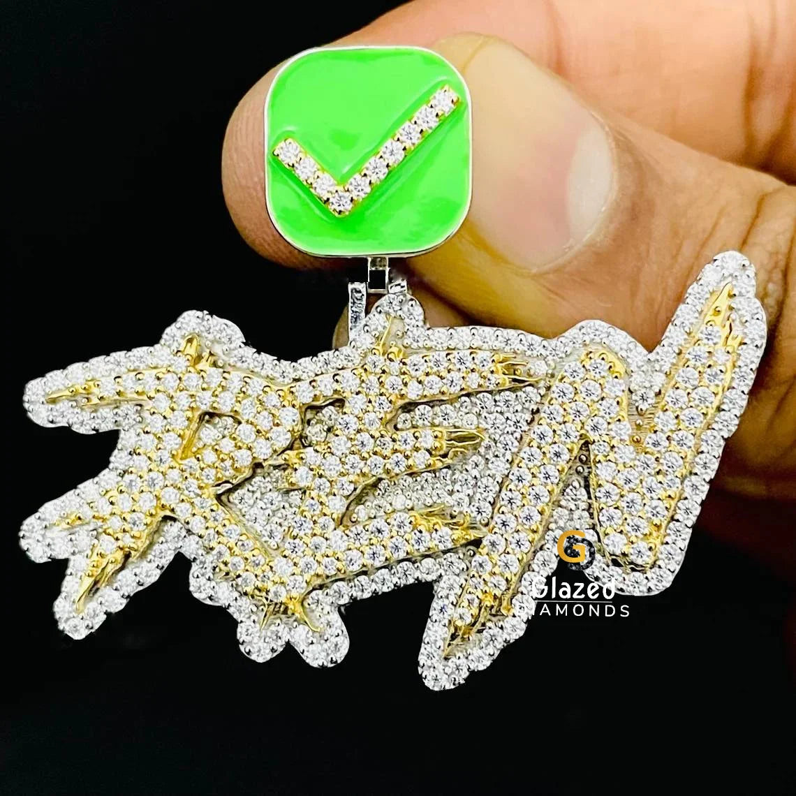 Bust Down Two Tone Pendant
