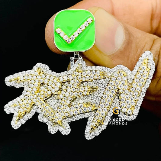 Bust Down Two Tone Pendant