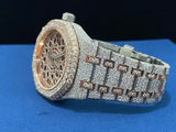 Bust Down Two Tone Unique Dial VVS Moissanite Watch