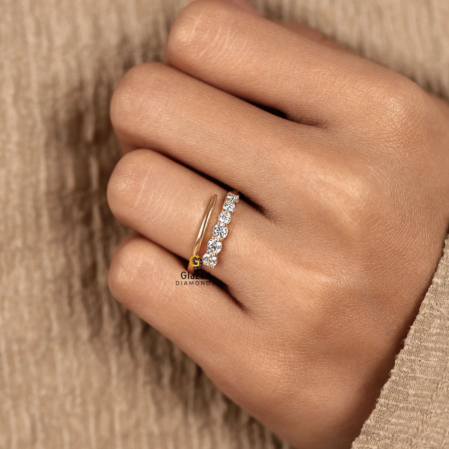 By Pass Lab Diamond Wedding Band