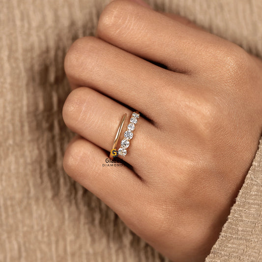 By Pass Lab Diamond Wedding Band