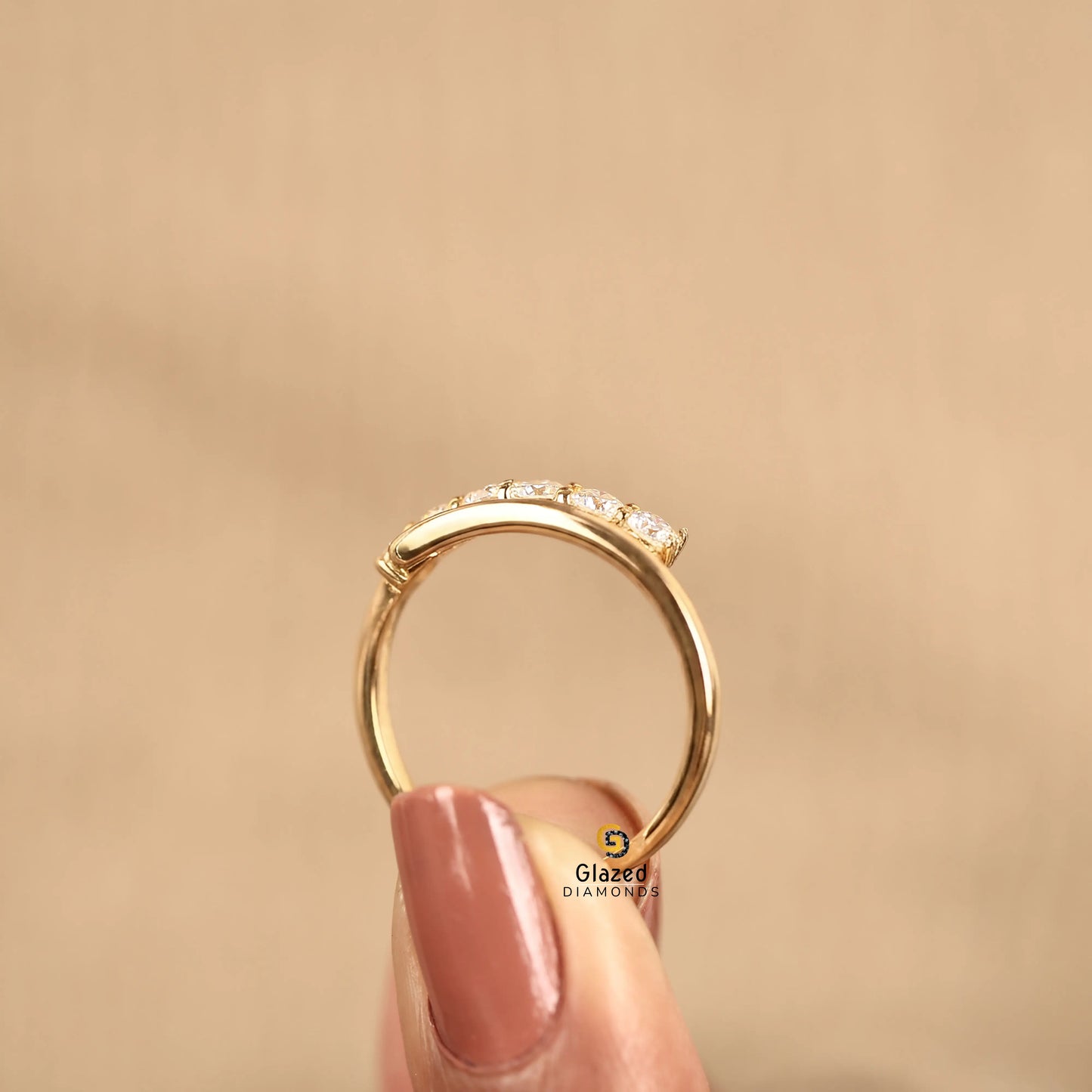 By Pass Lab Diamond Wedding Band For Women
