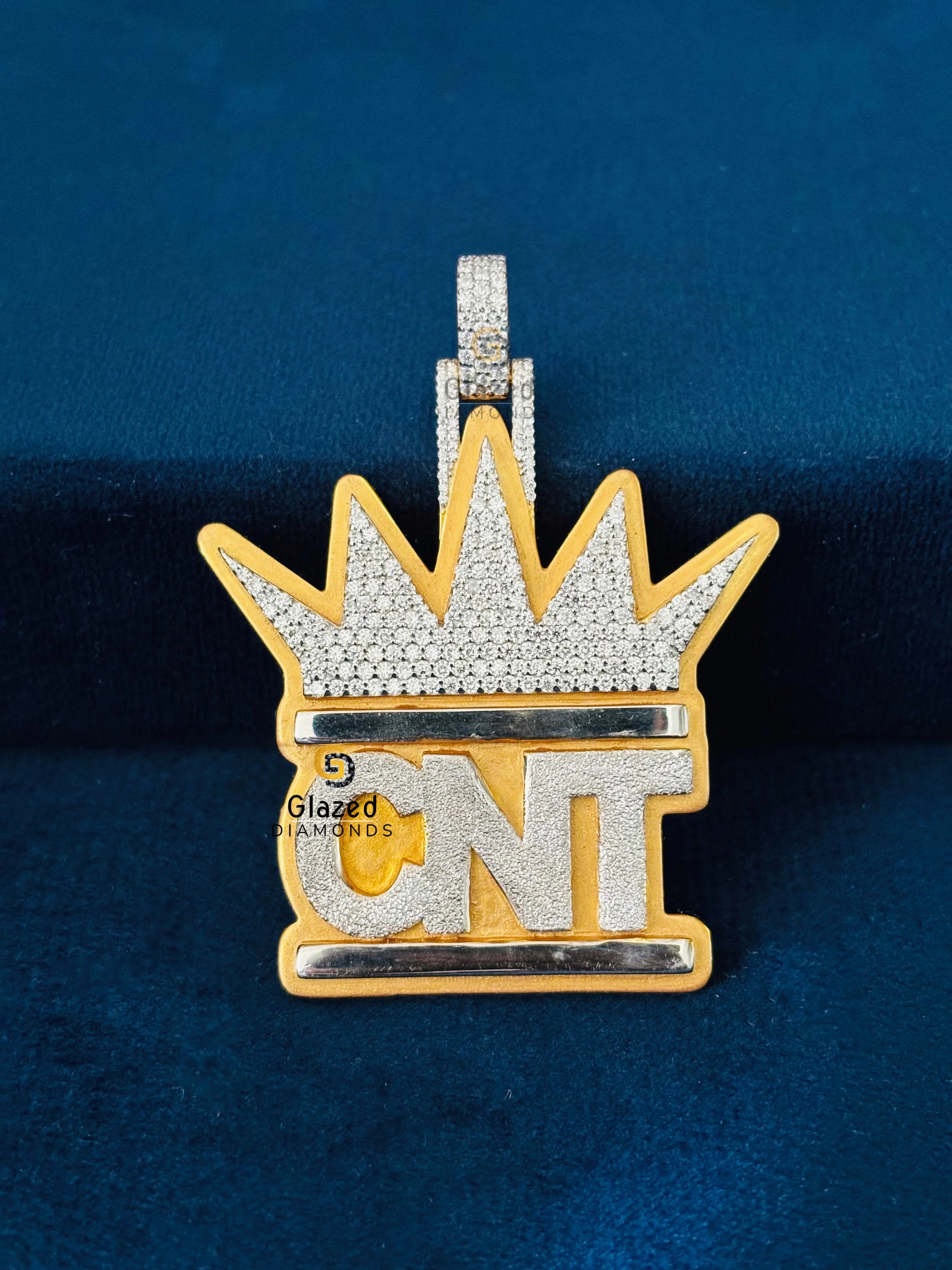 CNT Letter Moissanite Pendant