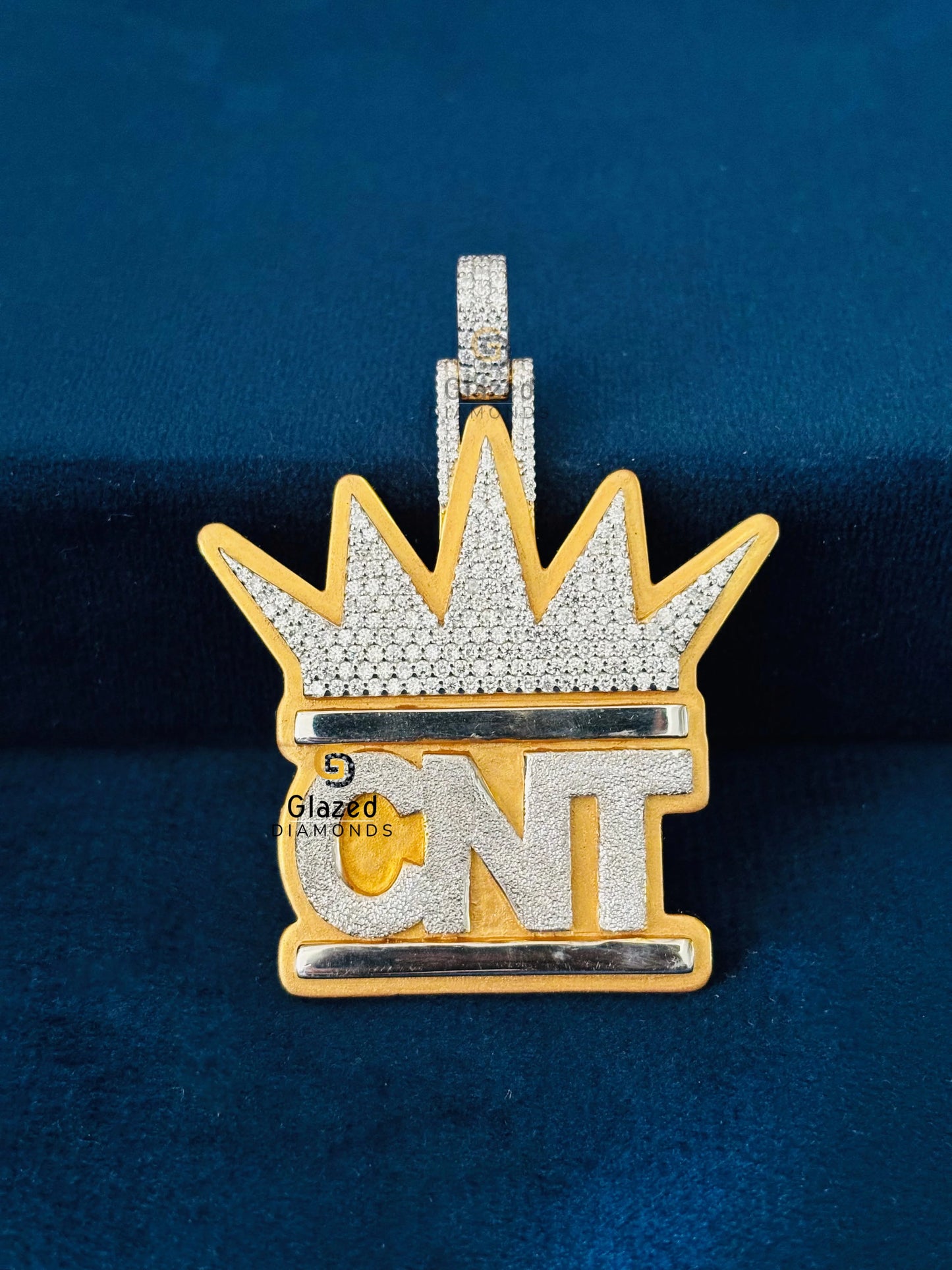 CNT Letter Moissanite Pendant