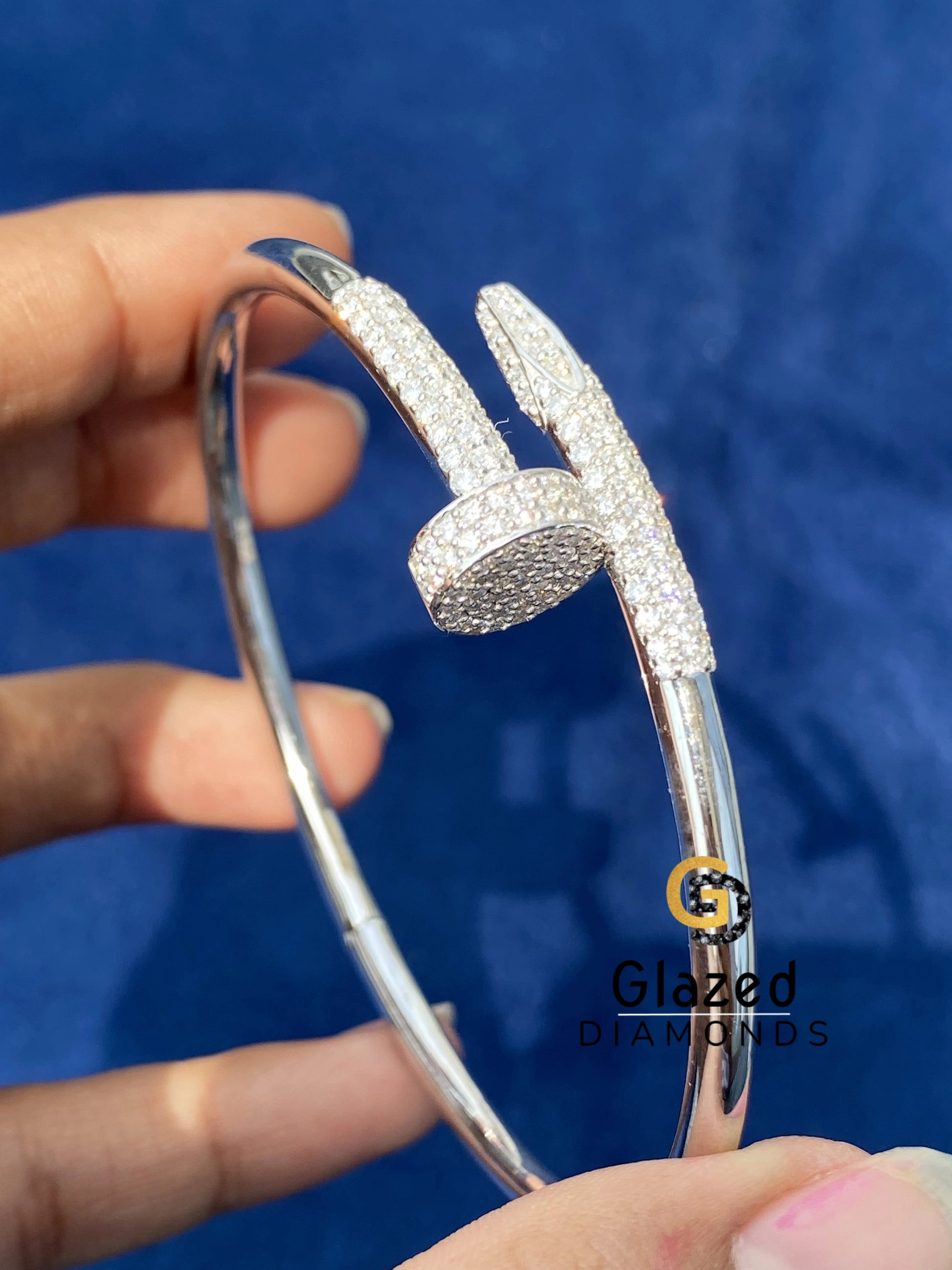 Cartier Bust Down Moissanite Bracelet