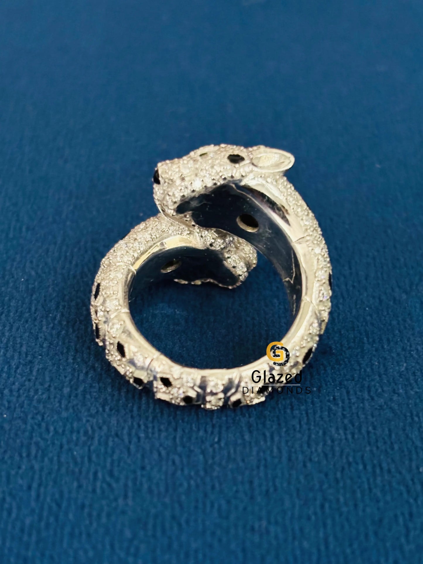 Cartier Panther Moissanite Iced Out Ring