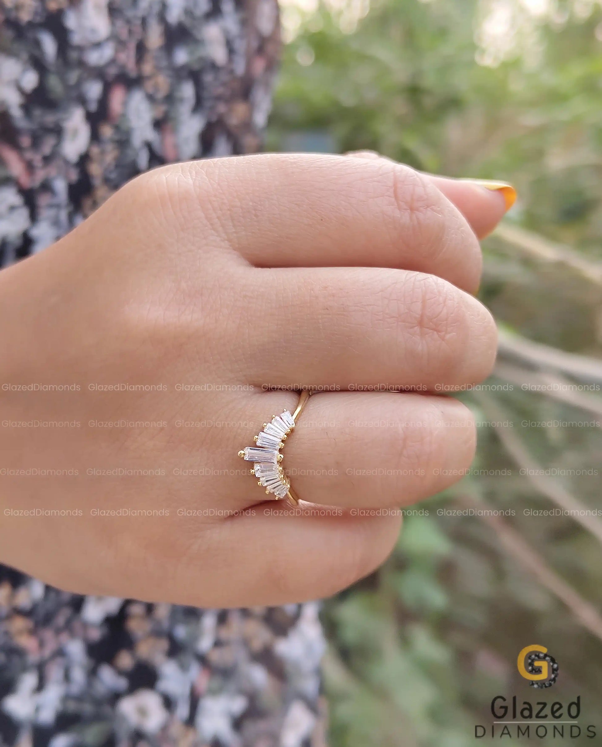 Chevron V Shape Ring