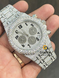 VVS Moissanite Diamond Chronograph Dial Hip Hop Luxury Watch