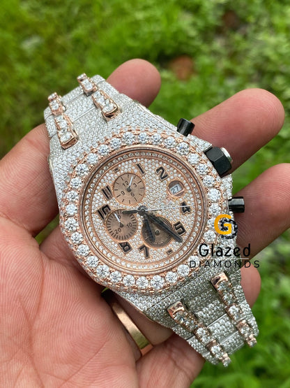 Chronograph Dial Moissanite Watch 2