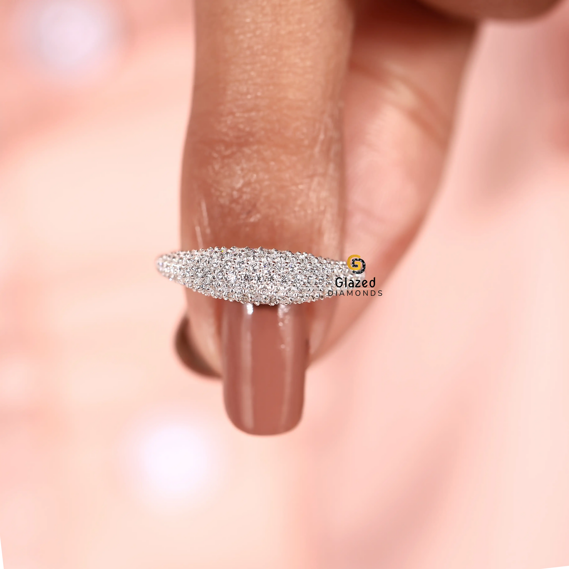 Chunky Diamond Wedding Band