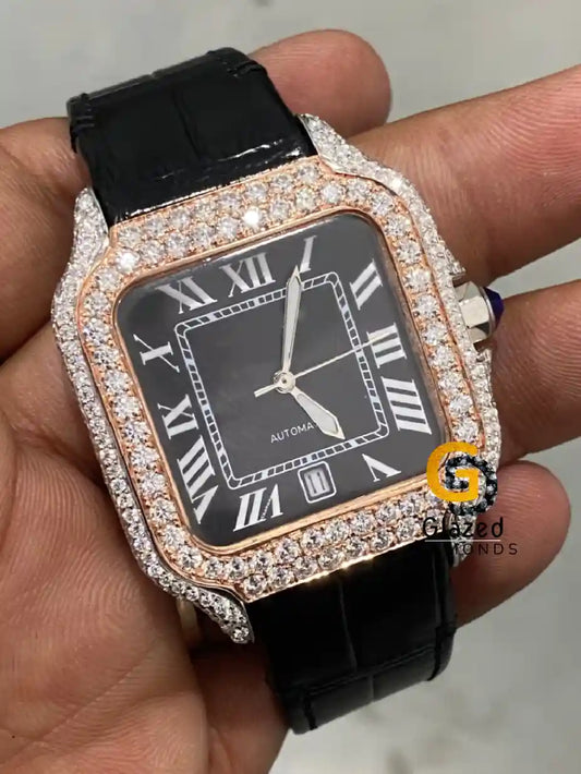 Classy vvs Moissanite Men's Watch