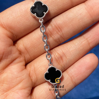 Clover Chain Link Hip Hop Bracelet