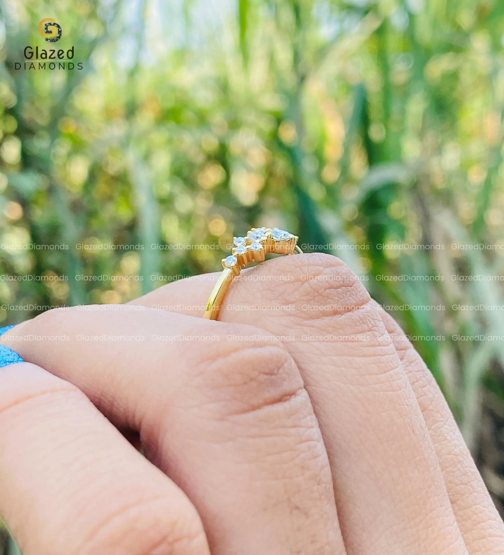 Cluster Ring for Anniversary Gifts